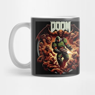 Doom guy surrounded by Demons! Mug